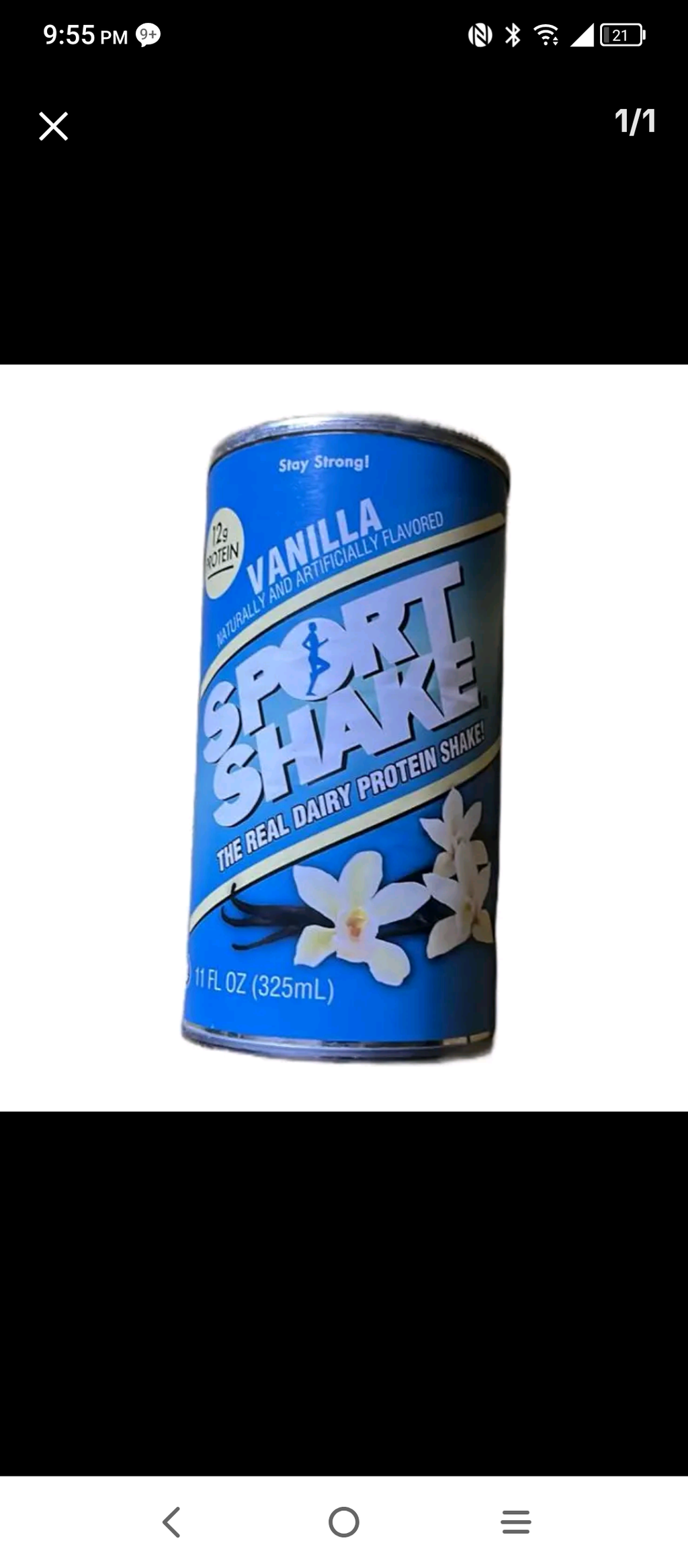 Sports Shake Protein Drink/ 12 pack