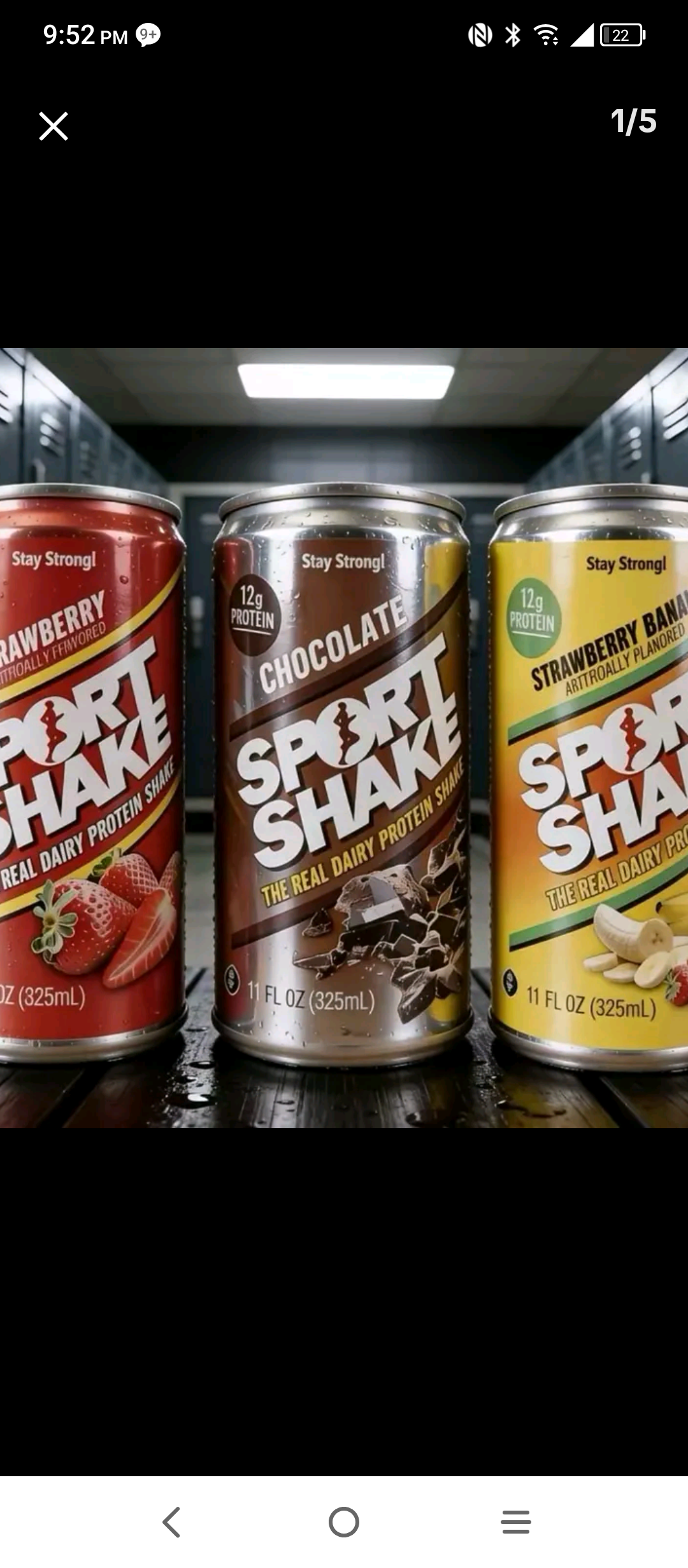 Sports Shake Protein Drink/ 12 pack